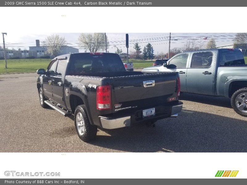 Carbon Black Metallic / Dark Titanium 2009 GMC Sierra 1500 SLE Crew Cab 4x4