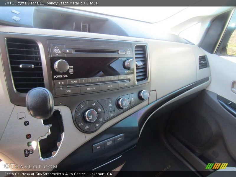 Sandy Beach Metallic / Bisque 2011 Toyota Sienna LE