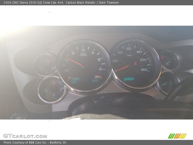 Carbon Black Metallic / Dark Titanium 2009 GMC Sierra 1500 SLE Crew Cab 4x4