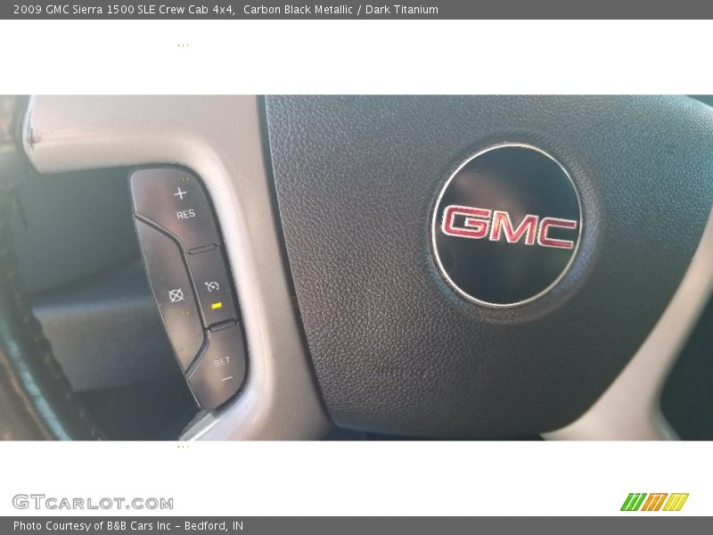 Carbon Black Metallic / Dark Titanium 2009 GMC Sierra 1500 SLE Crew Cab 4x4