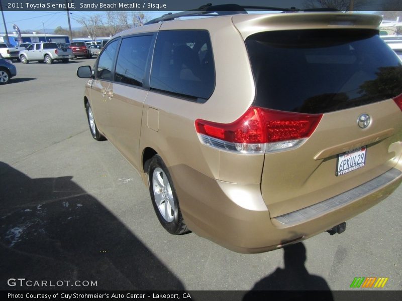 Sandy Beach Metallic / Bisque 2011 Toyota Sienna LE
