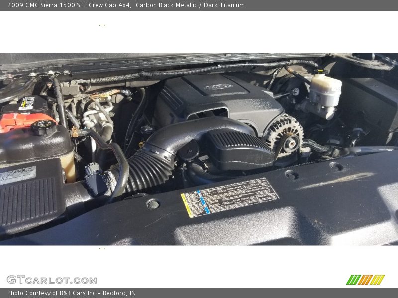 Carbon Black Metallic / Dark Titanium 2009 GMC Sierra 1500 SLE Crew Cab 4x4