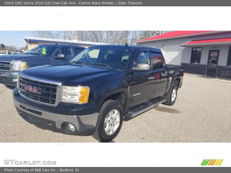 Carbon Black Metallic / Dark Titanium 2009 GMC Sierra 1500 SLE Crew Cab 4x4