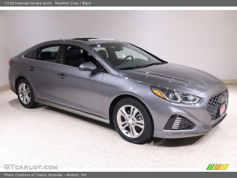 Machine Gray / Black 2018 Hyundai Sonata Sport