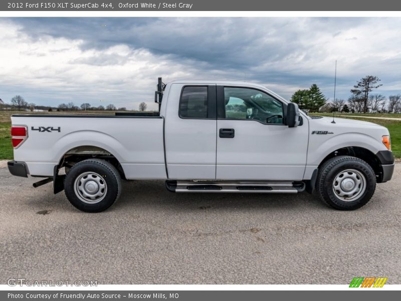 Oxford White / Steel Gray 2012 Ford F150 XLT SuperCab 4x4