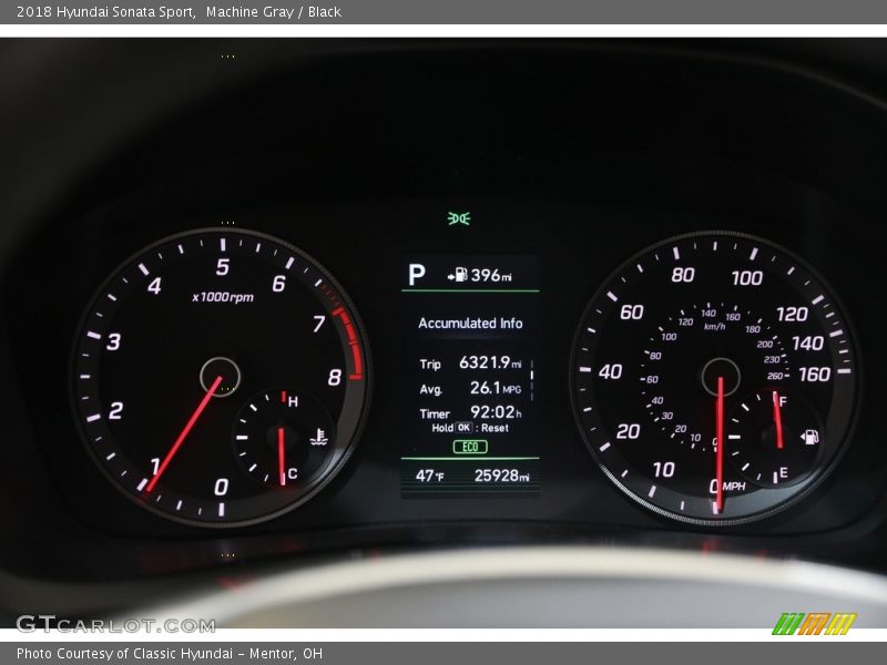 Machine Gray / Black 2018 Hyundai Sonata Sport