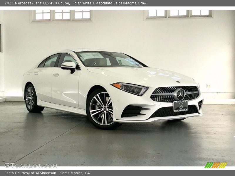 Polar White / Macchiato Beige/Magma Gray 2021 Mercedes-Benz CLS 450 Coupe