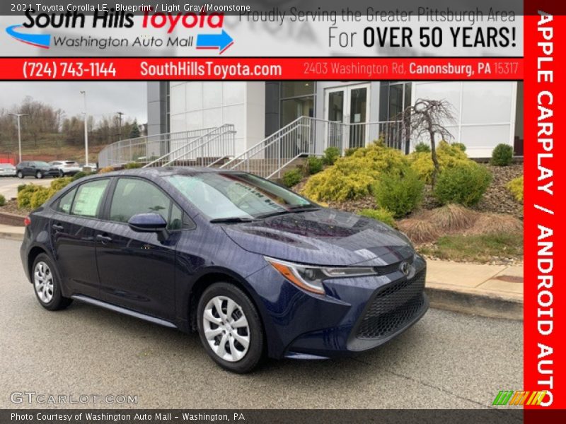 Blueprint / Light Gray/Moonstone 2021 Toyota Corolla LE