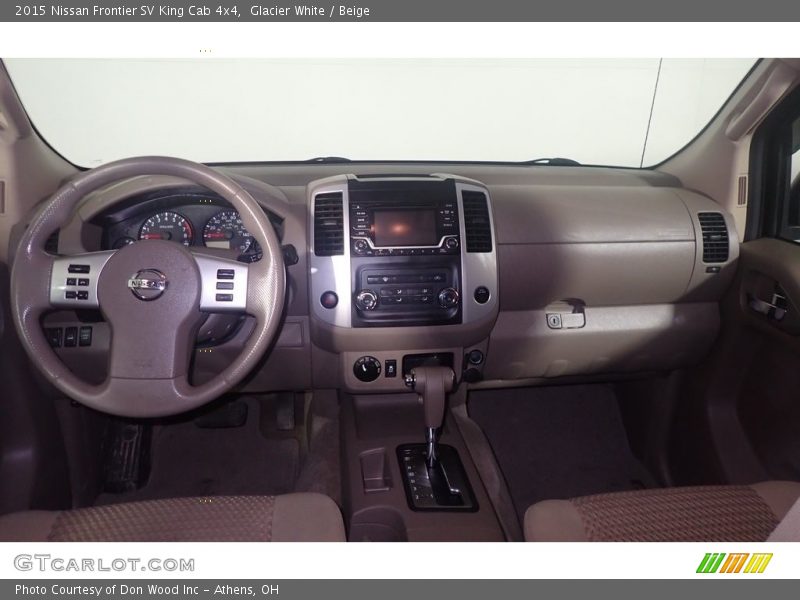 Glacier White / Beige 2015 Nissan Frontier SV King Cab 4x4