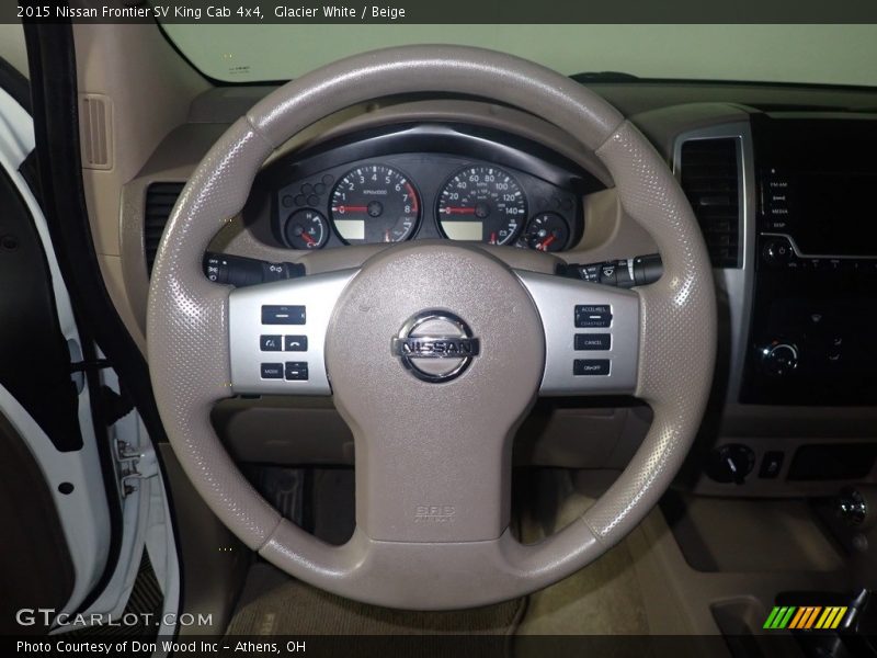 Glacier White / Beige 2015 Nissan Frontier SV King Cab 4x4
