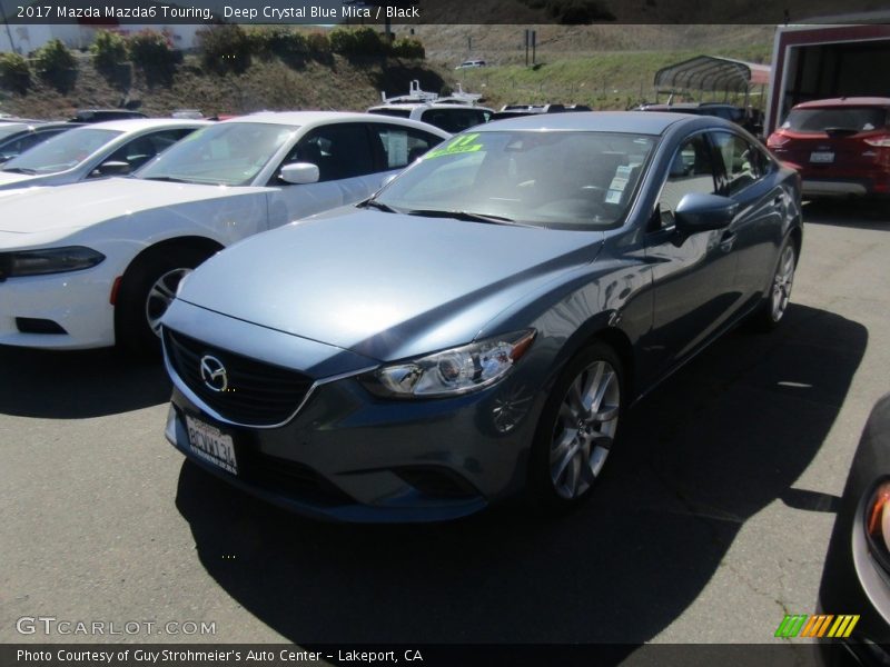 Deep Crystal Blue Mica / Black 2017 Mazda Mazda6 Touring