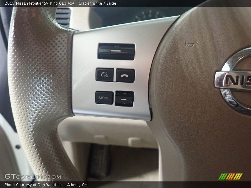 Glacier White / Beige 2015 Nissan Frontier SV King Cab 4x4