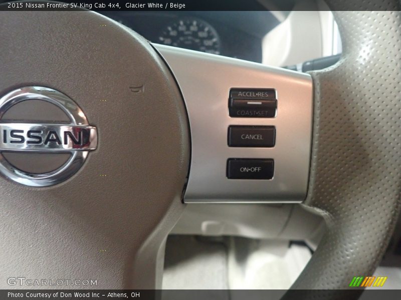 Glacier White / Beige 2015 Nissan Frontier SV King Cab 4x4