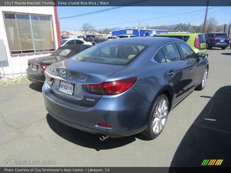 Deep Crystal Blue Mica / Black 2017 Mazda Mazda6 Touring