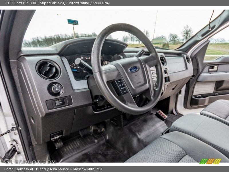 Oxford White / Steel Gray 2012 Ford F150 XLT SuperCab 4x4