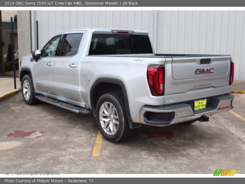 Quicksilver Metallic / Jet Black 2019 GMC Sierra 1500 SLT Crew Cab 4WD