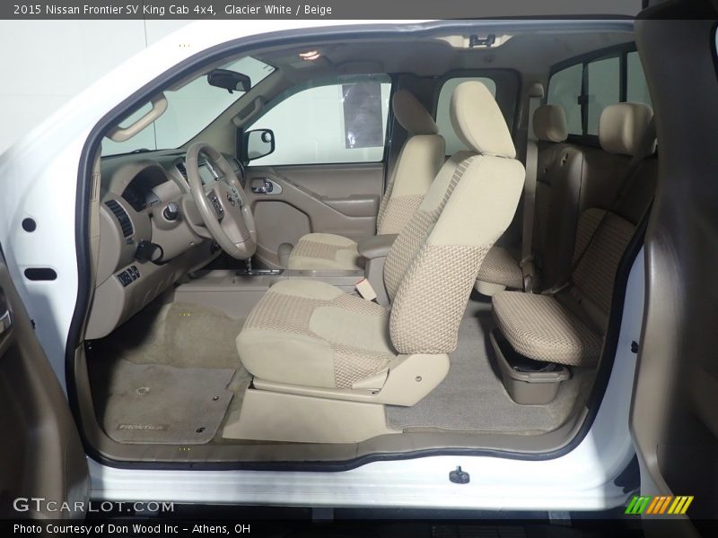 Glacier White / Beige 2015 Nissan Frontier SV King Cab 4x4