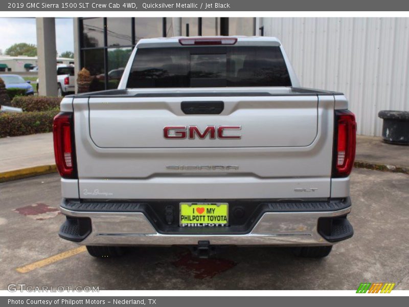 Quicksilver Metallic / Jet Black 2019 GMC Sierra 1500 SLT Crew Cab 4WD