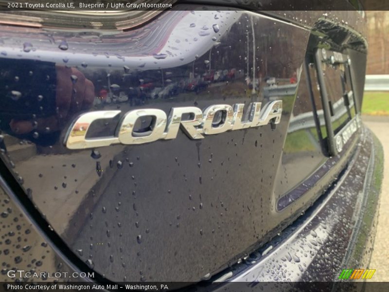 Blueprint / Light Gray/Moonstone 2021 Toyota Corolla LE