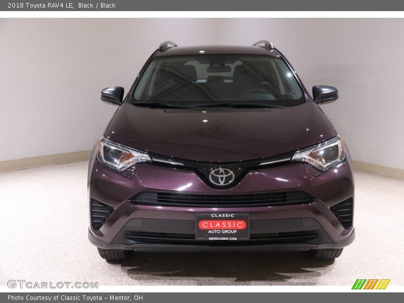 Black / Black 2018 Toyota RAV4 LE