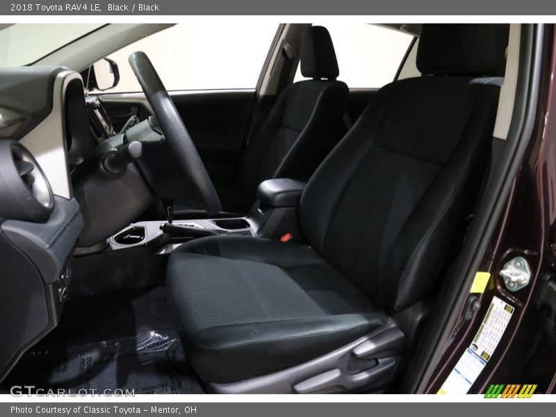 Black / Black 2018 Toyota RAV4 LE