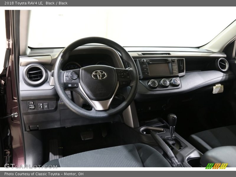Black / Black 2018 Toyota RAV4 LE