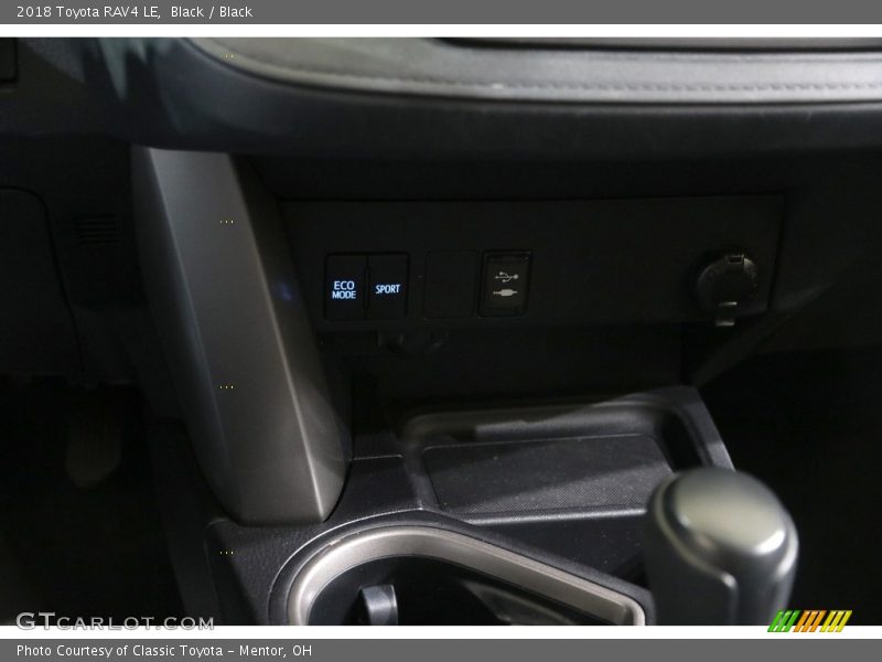 Black / Black 2018 Toyota RAV4 LE