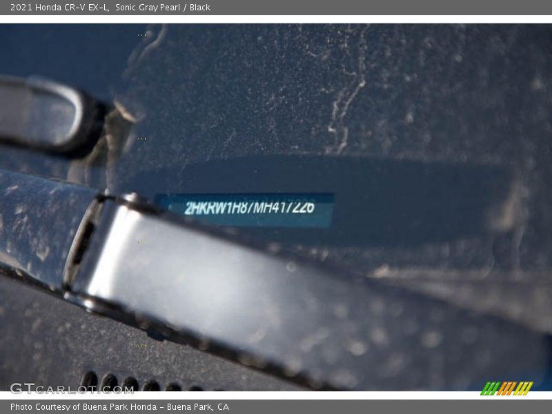 Sonic Gray Pearl / Black 2021 Honda CR-V EX-L