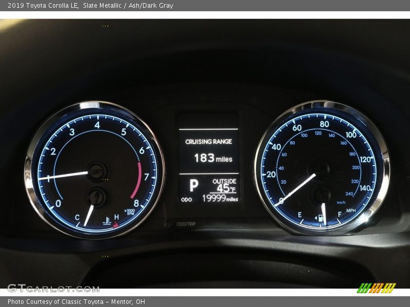 Slate Metallic / Ash/Dark Gray 2019 Toyota Corolla LE
