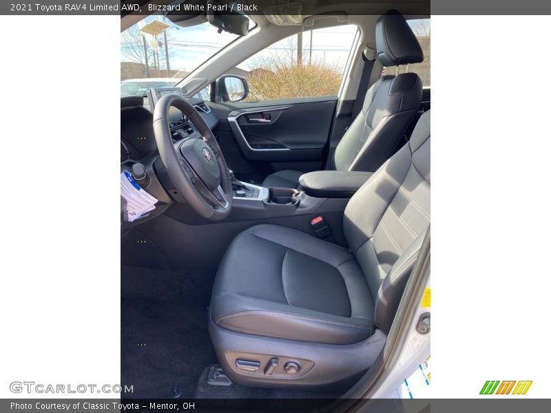 Blizzard White Pearl / Black 2021 Toyota RAV4 Limited AWD