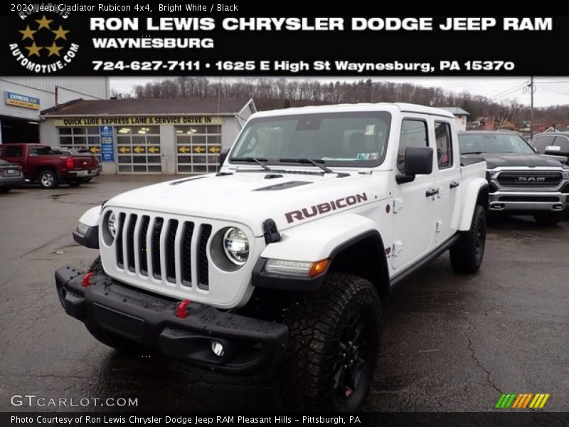 Bright White / Black 2020 Jeep Gladiator Rubicon 4x4