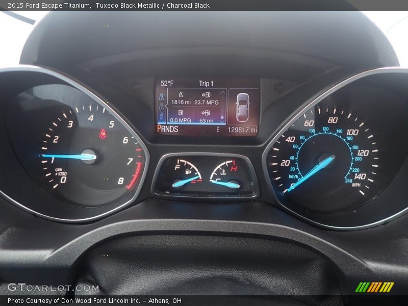 Tuxedo Black Metallic / Charcoal Black 2015 Ford Escape Titanium