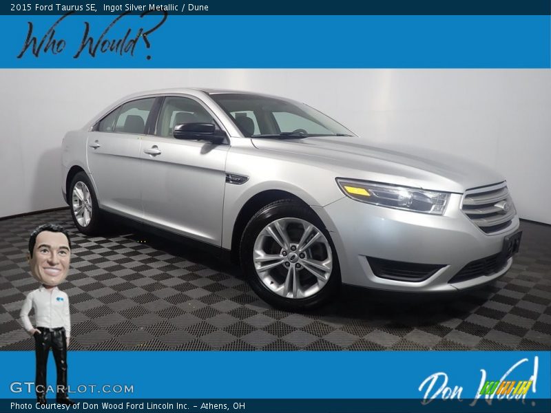Ingot Silver Metallic / Dune 2015 Ford Taurus SE