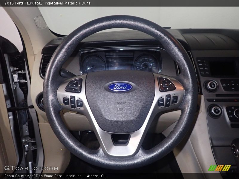Ingot Silver Metallic / Dune 2015 Ford Taurus SE