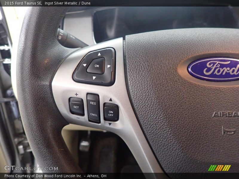Ingot Silver Metallic / Dune 2015 Ford Taurus SE