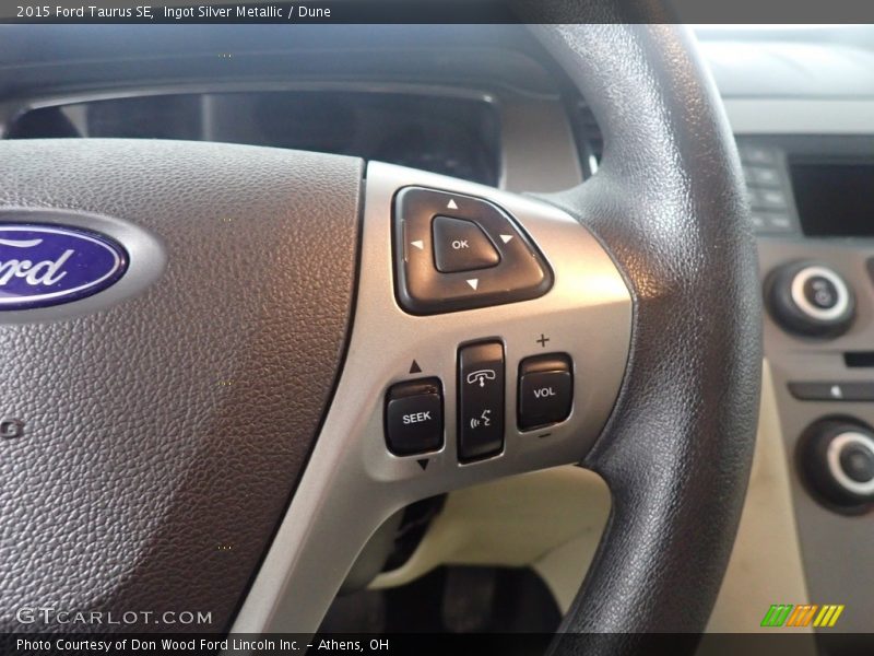 Ingot Silver Metallic / Dune 2015 Ford Taurus SE