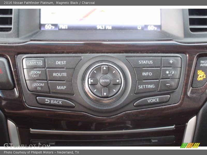 Controls of 2016 Pathfinder Platinum