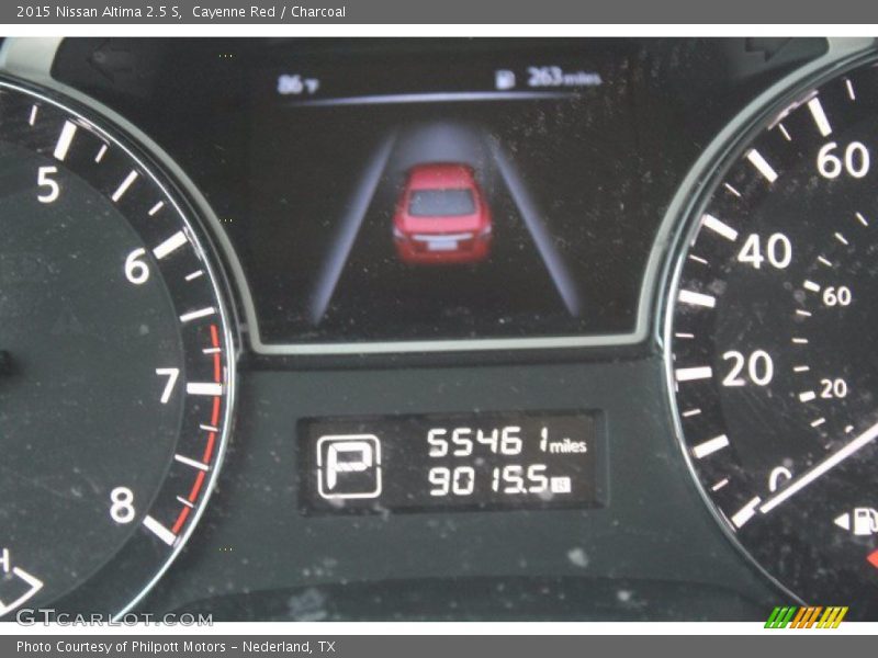 Cayenne Red / Charcoal 2015 Nissan Altima 2.5 S