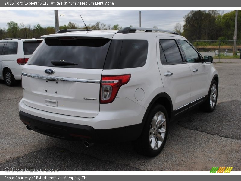 White Platinum / Medium Light Stone 2015 Ford Explorer XLT