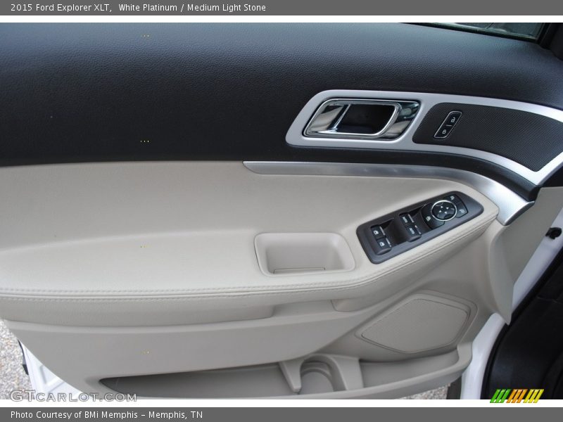 White Platinum / Medium Light Stone 2015 Ford Explorer XLT