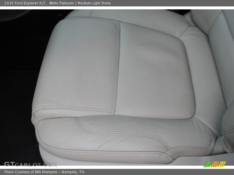 White Platinum / Medium Light Stone 2015 Ford Explorer XLT