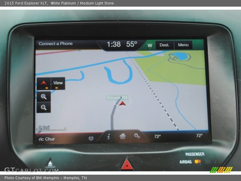 White Platinum / Medium Light Stone 2015 Ford Explorer XLT