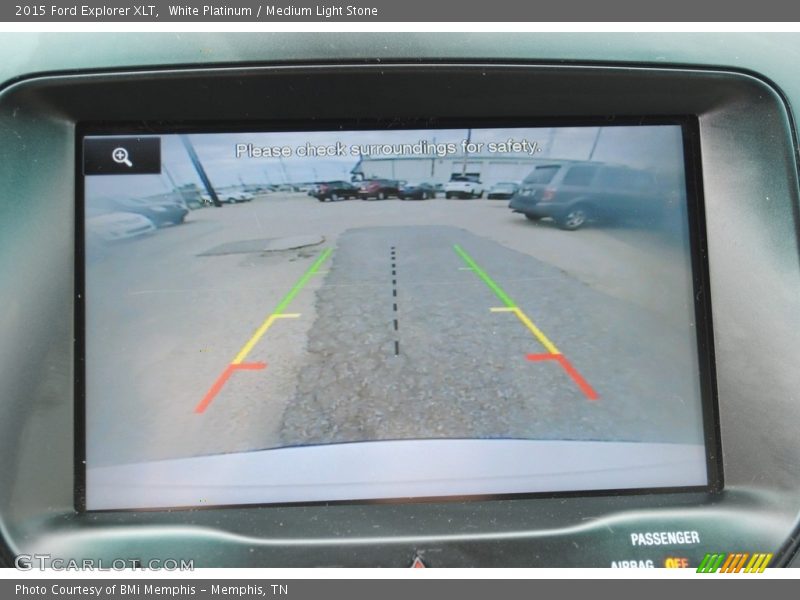 White Platinum / Medium Light Stone 2015 Ford Explorer XLT