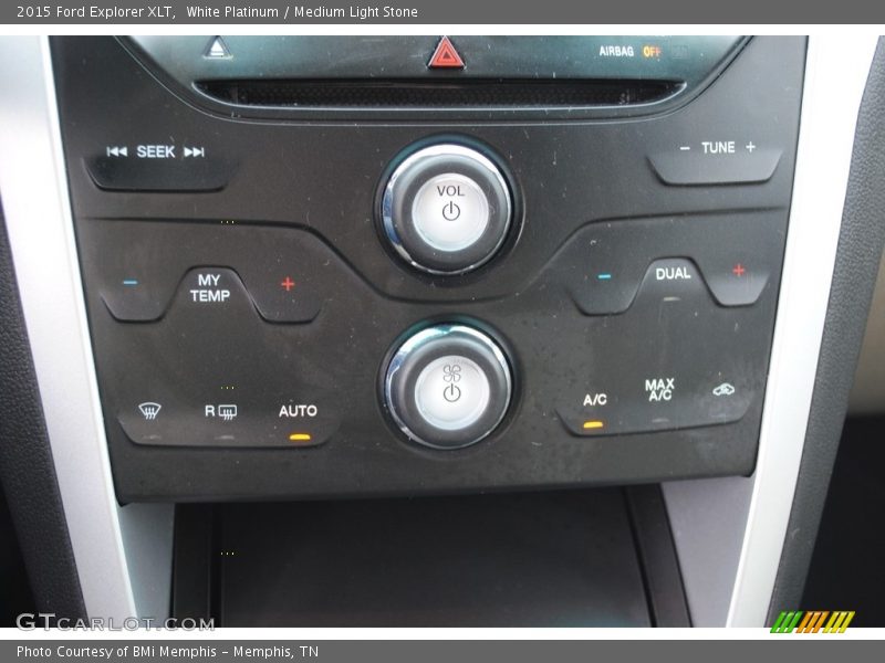 White Platinum / Medium Light Stone 2015 Ford Explorer XLT