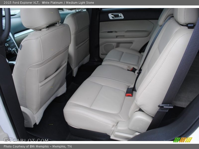 White Platinum / Medium Light Stone 2015 Ford Explorer XLT