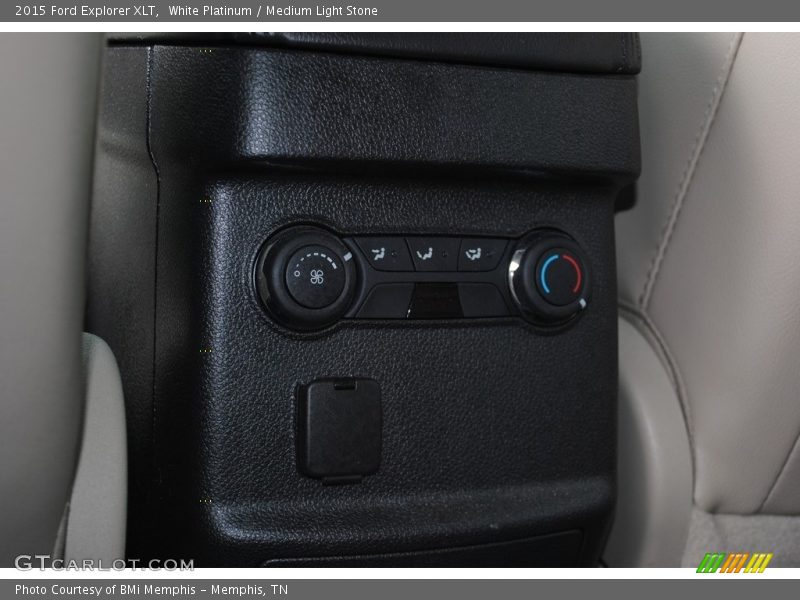 White Platinum / Medium Light Stone 2015 Ford Explorer XLT