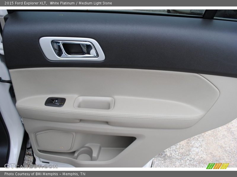 White Platinum / Medium Light Stone 2015 Ford Explorer XLT