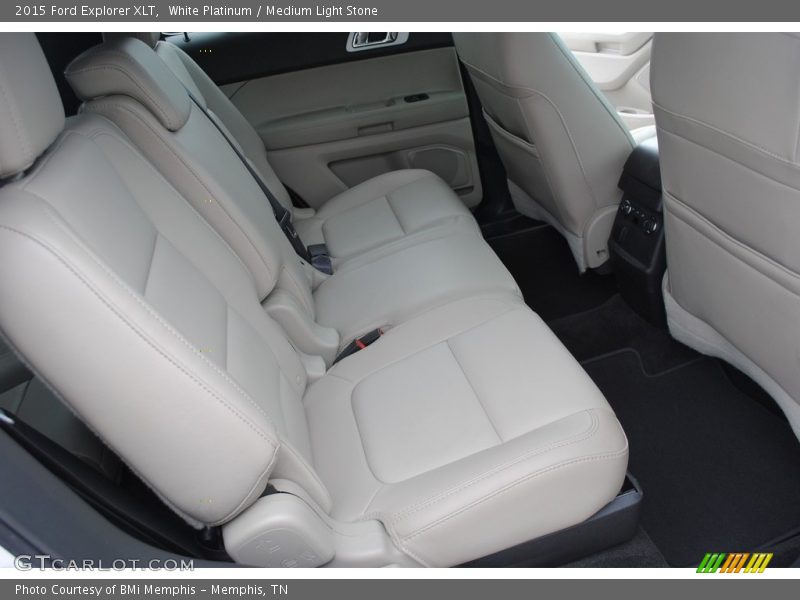 White Platinum / Medium Light Stone 2015 Ford Explorer XLT