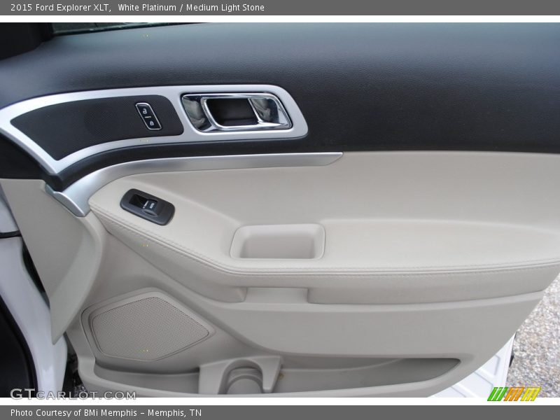 White Platinum / Medium Light Stone 2015 Ford Explorer XLT