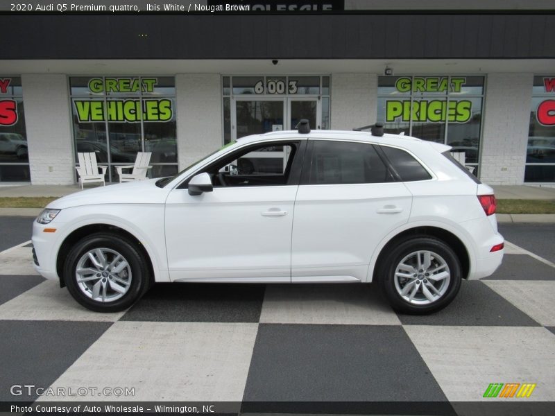 Ibis White / Nougat Brown 2020 Audi Q5 Premium quattro